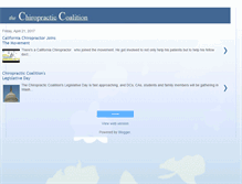 Tablet Screenshot of chiropracticcoalition.org